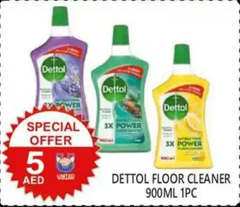 United Hypermarket DETTOL FLOOR CLEANER 900ML 1PC offer