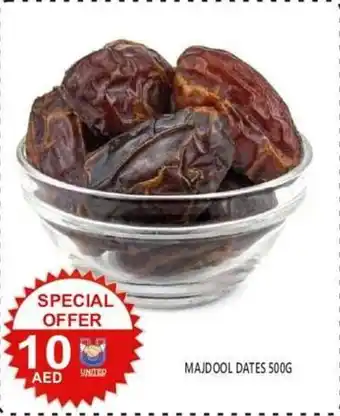 United Hypermarket MAJDOOL DATES 500G offer