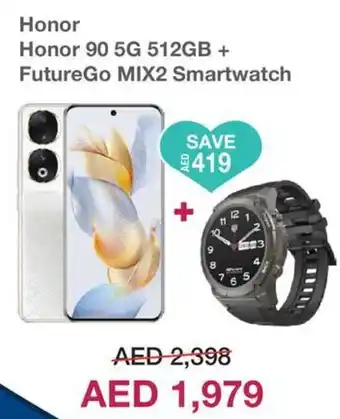 Jumbo Honor 90 5G 512GB + FutureGo MIX2 Smartwatch offer