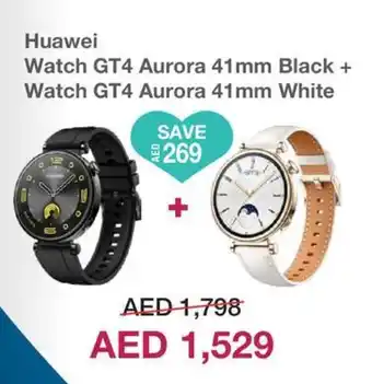 Jumbo Huawei Watch GT4 Aurora 41mm Black + Watch GT4 Aurora 41 mm White offer
