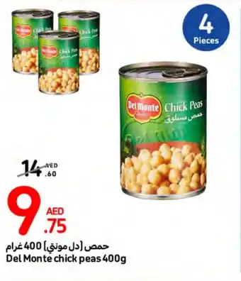 Carrefour Del Monte chick peas 400g offer