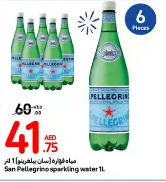 Carrefour San Pellegrino sparkling water 1L offer