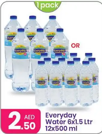 Al Nahda Gift Center Everyday Water 6x1.5 Ltr 12x500 ml offer