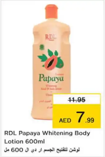 Nesto RDL Papaya Whitening Body Lotion 600ml offer