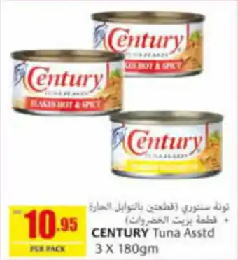 Safeer Market CENTURY Tuna Asstd 3 x 180gm offer