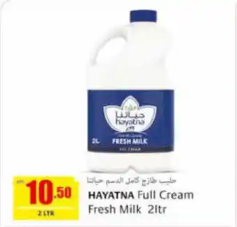 Safeer Market HAYATNA Full Cream Fresh Milk 2ltr offer