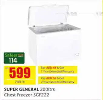 Safeer Market SUPER GENERAL 200ltrs Chest Freezer offer