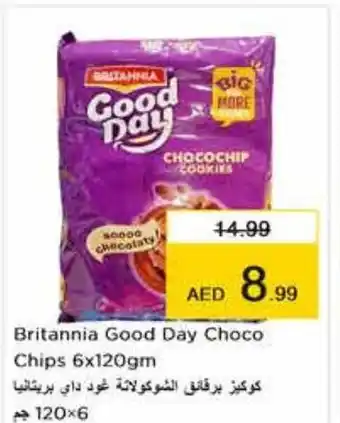 Nesto Britannia Good Day Choco Chips 6x120gm offer