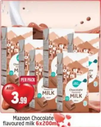 Delta Centre Mazoon Chocolate flavoured milk 6x200m offer