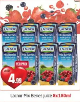 Delta Centre Lacnor Mix Beries juice 8x180ml offer