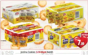 Delta Centre Jordina Cookies 12X40gm Asstd offer
