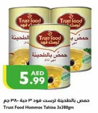 Istanbul Supermarket Trust Food Hommos Tahina 3 x 380gm offer