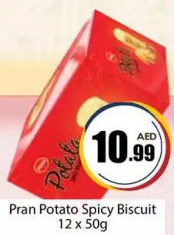 Amber Pran Potato Spicy Biscuit 12 x 50g offer