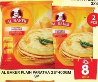 Grand Hyper Market AL BAKER PLAIN PARATHA 2S*400GM SP offer