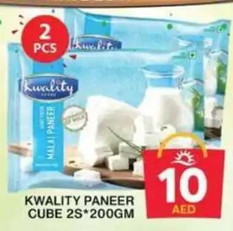 Grand Hyper Market KWALITY PANEER CUBE 2S*200GM offer