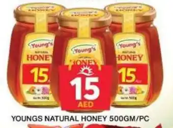 Grand Hyper Market YOUNGS NATURAL HONEY 500GM/PC offer