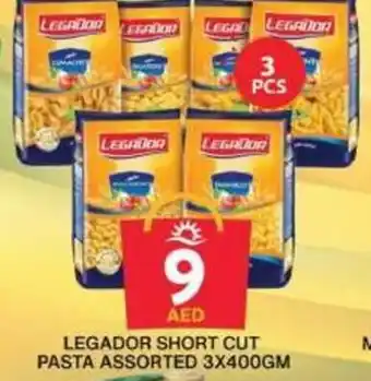 Grand Hyper Market LEGADOR SHORT CUT PASTA ASSORTED 3X400GM offer