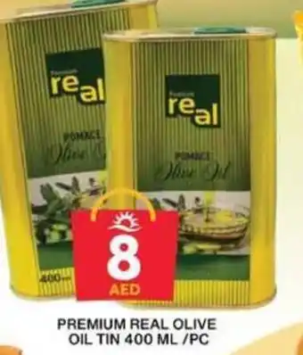 Grand Hyper Market PREMIUM REAL OLIVE OIL TIN 400 ML/PC offer