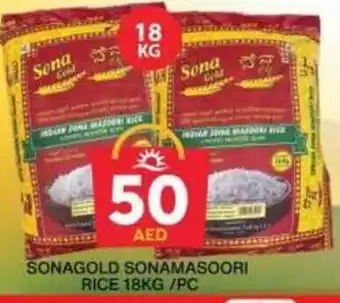 Grand Hyper Market SONAGOLD SONAMASOORI RICE 18KG/PC offer