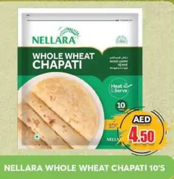 Grand Hyper Market NELLARA WHOLE WHEAT CHAPATI 10'S offer