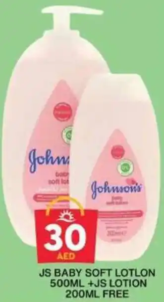 Grand Hyper Market JS BABY SOFT LOTLON 500ML +JS LOTION 200ML FREE offer