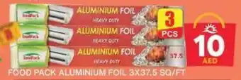 Grand Hyper Market FOOD PACK ALUMINIUM FOIL 3X37.5 SQ/FT offer