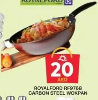 Grand Hyper Market ROYALFORD RF9768 CARBON STEEL WOKPAN offer