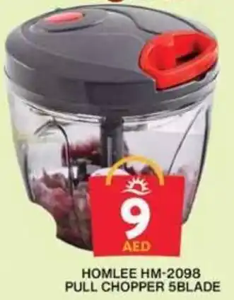 Grand Hyper Market HOMLEE HM-2098 PULL CHOPPER 5BLADE offer