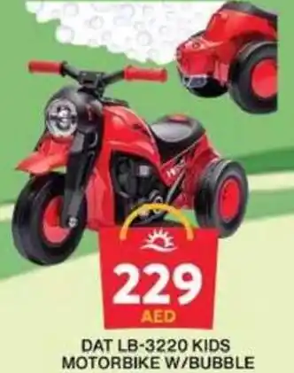 Grand Hyper Market DAT LB-3220 KIDS MOTORBIKE W/BUBBLE offer