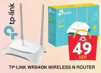 Grand Hyper Market TP-LINK WR840N WIRELESS N ROUTER offer
