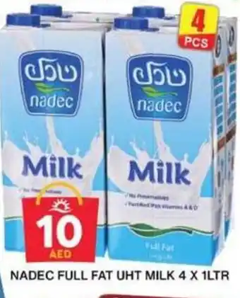 Grand Hyper Market NADEC FULL FAT UHT MILK 4 X 1LTR offer
