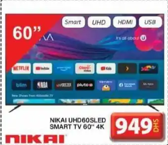Grand Mall Sharjah NIKAI UHD60SLED SMART TV 60 4K offer