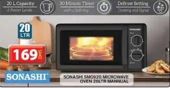Grand Mall Sharjah SONASHI SM0920 MICROWAVE OVEN 20LTR MANNUAL offer