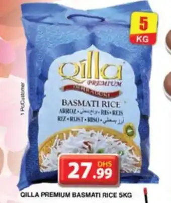 Grand Mall Sharjah QILLA PREMIUM BASMATI RICE 5KG offer