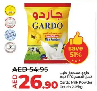 Lulu Hypermarket Gardo Milk Powder Pouch 2.25kg offer
