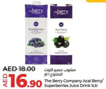 Lulu Hypermarket The Berry Company Acai Berry Superberries Juice Drink 1Ltr offer