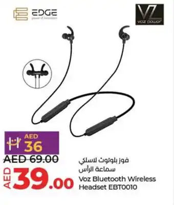 Lulu Hypermarket Voz Bluetooth Wireless Headset EBT0010 offer