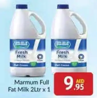 Bluemart Marmum Full Fat Milk 2Ltr x 1 offer