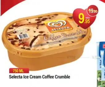 New W Mart Selecta Ice Cream Coffee Crumble 750mL offer