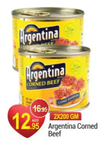 New W Mart Argentina Corned Beef 2X200 GM offer