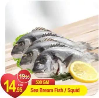 New W Mart Sea Bream Fish Squid 500 gm offer
