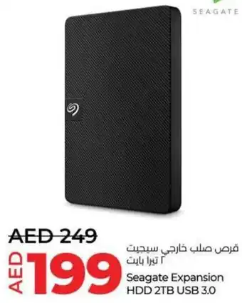 Lulu Hypermarket Seagate Expansion HDD 2TB USB 3.0 offer
