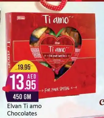 West Zone Supermarket Elvan Ti amo Chocolates 450Gm offer