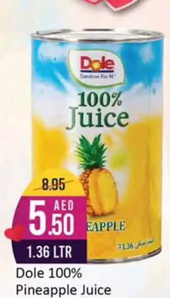 West Zone Supermarket Dole 100% Pineapple Juice 1.36 LTR offer