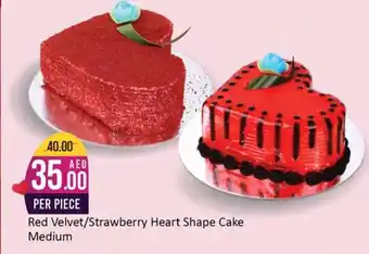West Zone Supermarket Red Velvet Strawberry Heart Shape Cake Medium offer