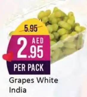 West Zone Supermarket Grapes White offer