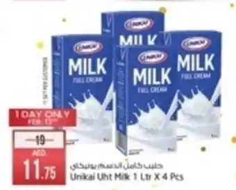 Safari Hypermarket Unikai Uht Milk 1 Ltr X 4 Pcs offer
