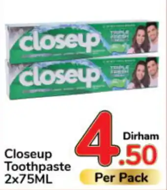 Day To Day Closeup Toothpaste 2x75ML offer