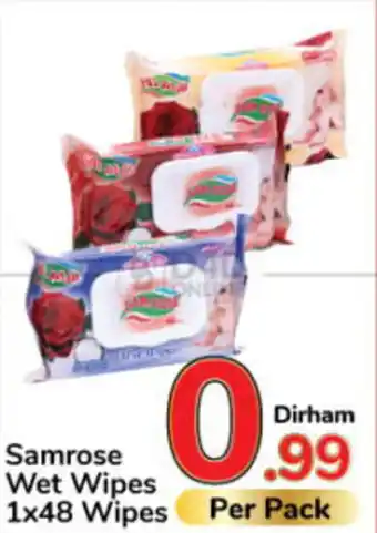 Day To Day Samrose Wet Wipes 1x48 Wipes offer