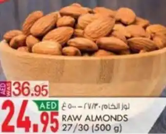 KM Trading RAW ALMONDS 27/30 (500 g) offer